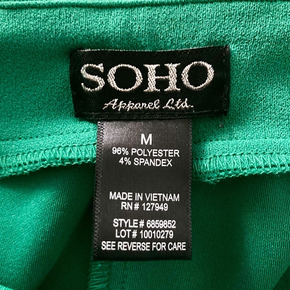 Flattering paperbag style trousers - Irish green - Picture 4 of 4